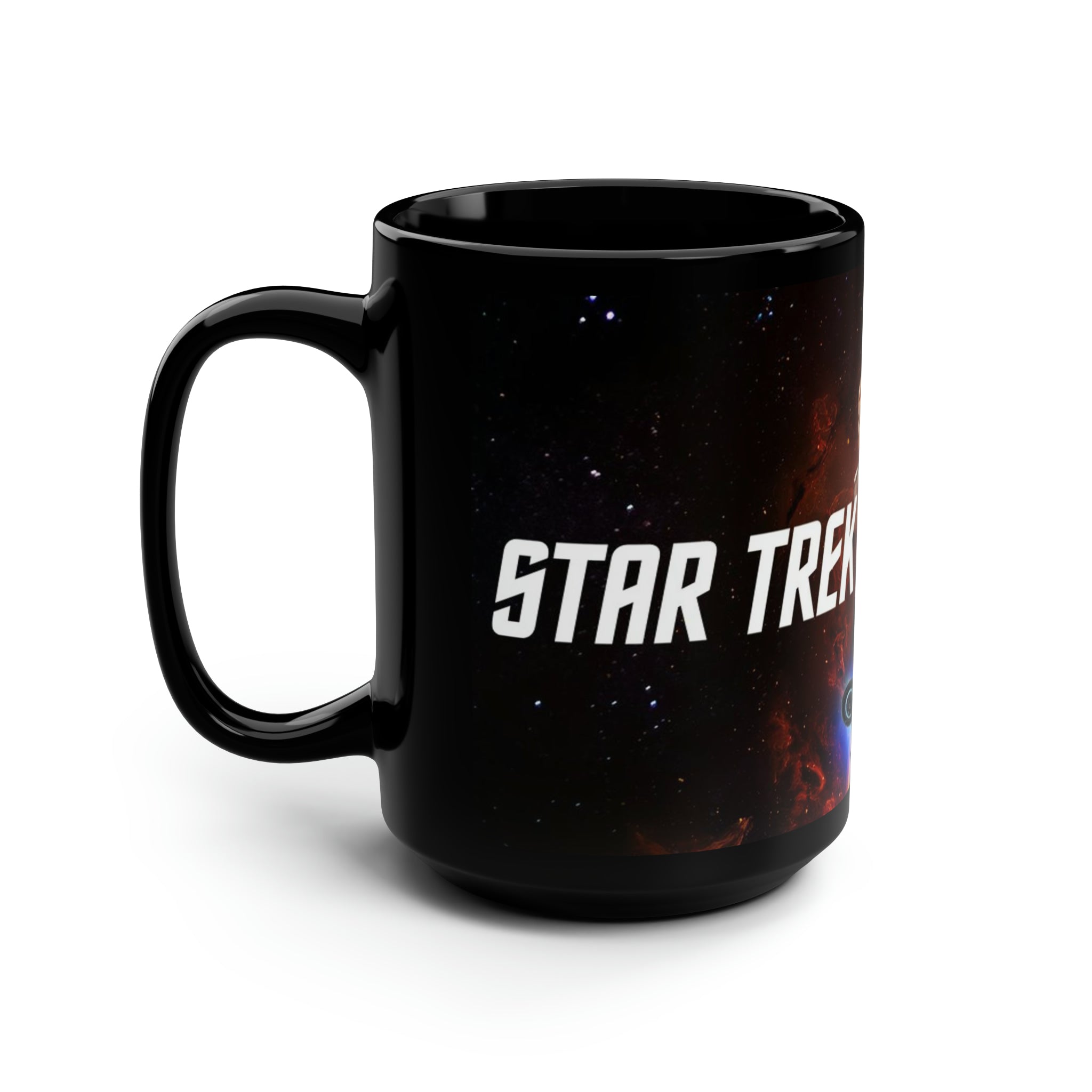 Star Trek Collection- Black Mug, 15oz - Creations by Chris and Carlos